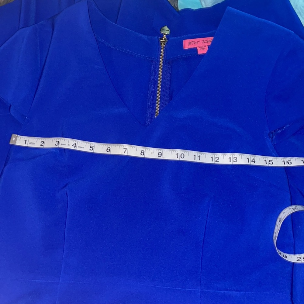 Betsy Johnson Fit and Flare Royal Blue Dress - Picture 14 of 16
